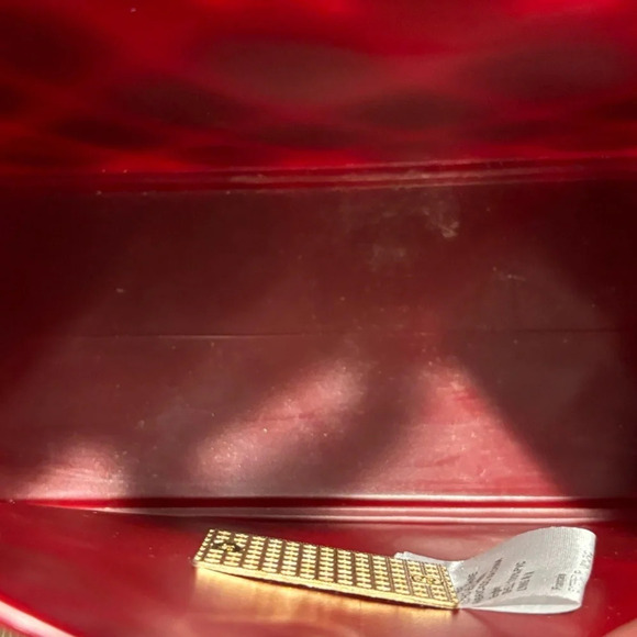 EMPERIA Jelly Quilted Look Mini Crossbody Bag in Deep Burgundy NEW WITH TAGS - Picture 14 of 15